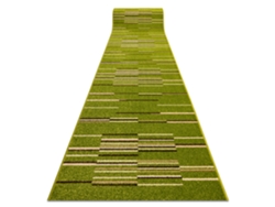 Alfombra de Pasillo Heat-Set Fryz Neli Verde/Color Lima 70 cm