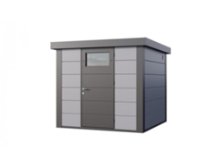 Caseta de Jardin metálica NH4 | Gris Claro | 238 x 238 - NOVO HABITAT