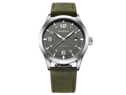 Reloj de moda Ochstin 62028, mecánico automático, resistente al agua, estilo casual para hombre, con calendario y correa de cuero (negro).
