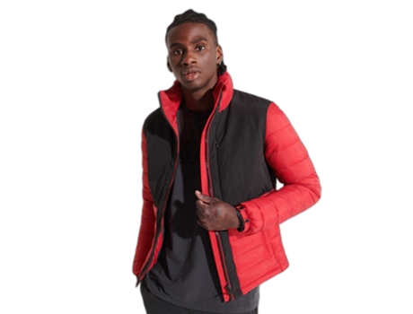 Abrigo SUPERDRY Poliéster Hombre (M - Rojo)