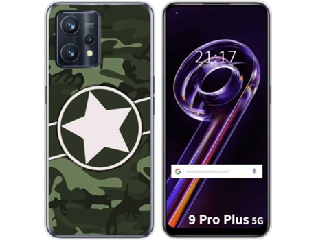 Carcasa para Realme 9 Pro Plus 5G TUMUNDOSMARTPHONE Dibujos Camuflaje 01 Multicolor