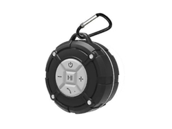 Altavoz estéreo portátil inalámbrico Bluetooth Yizhood IPX7 resistente al agua con batería de 400 mAh y radio FM (gris)