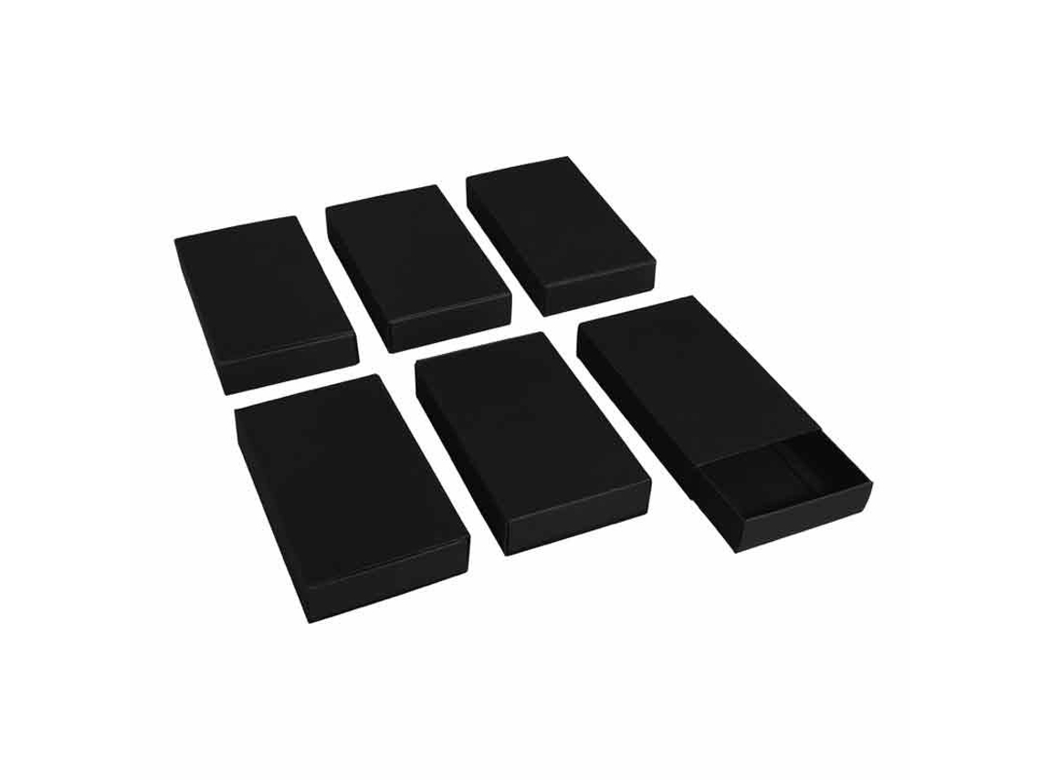 6 cajas grandes 11 x 6,5 x 2 cm