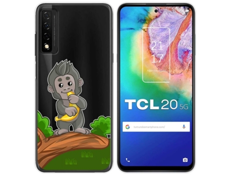 Carcasa TCL 20 5G TUMUNDOSMARTPHONE Dibujos Transparente Multicolor