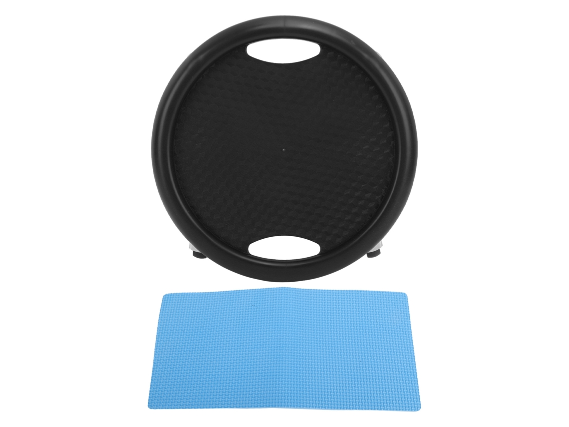 Kklv-tabla Abdominal Com 4 Rodas Giratórias 360 Graus Carga Pesada Placa Deslizante Fitness Preto