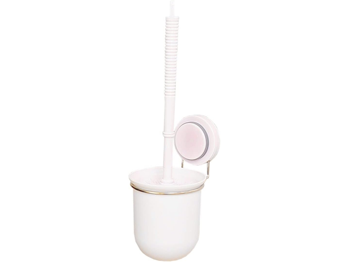 Soporte para escobilla de inodoro de acero inoxidable con ventosa, diseño bidireccional, montaje en pared, duradero y fácil de usar - Vayotoy