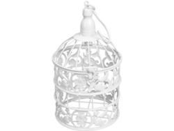 Jaula para pájaros blanca delicada, única, elegante estilo europeo, decorativa, para oficinas y bodas, GOKOCO