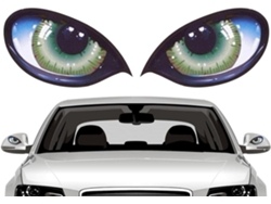 Ojgato, Pegatinas autoadhesivas simuladas para coches, Pegatinas impermeables con forma de ojo de Ojgato para ventanas, motos y camiones Jortmrd