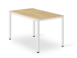 Mesa Tessa 120cm X 60cm Roble / Patas Blancas Leobert
