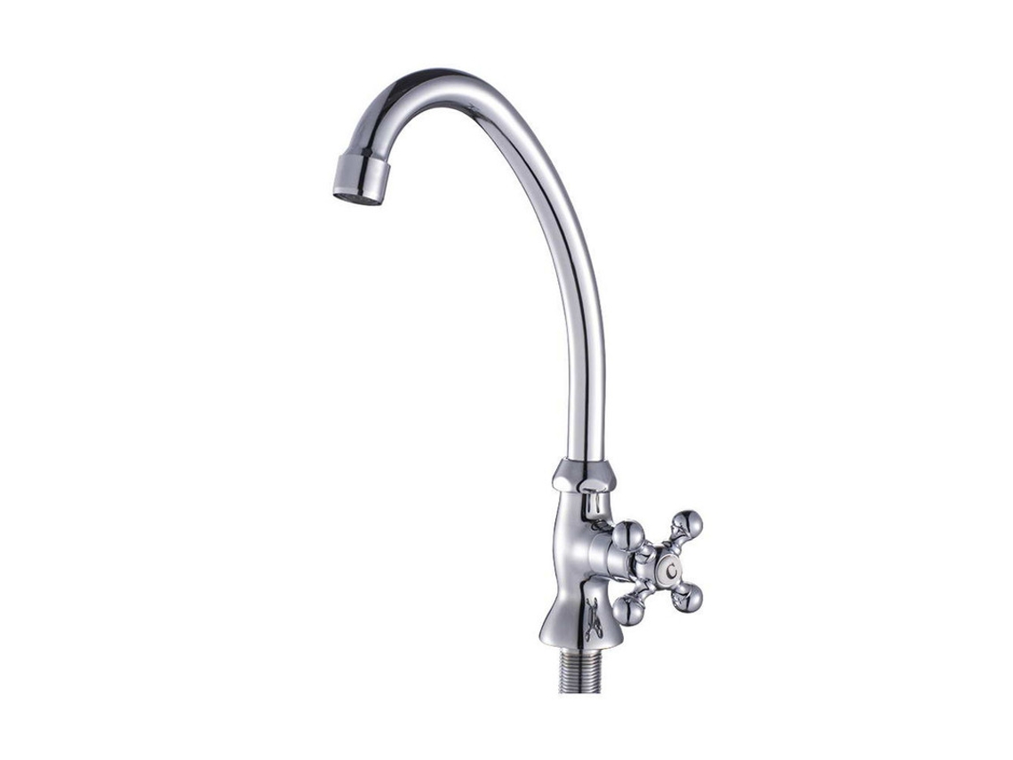 Grifo de Cocina 1 Agua Clásico Cromado - (H11T8C)