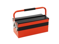 Caja de herramientas portátil plegable multifuncional con 5 capas de bandejas y 3 capas de metal.