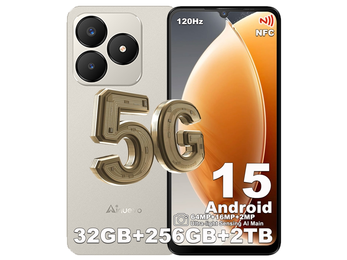 Smartphone 5g Ainuevo Neo S25 Pro 36gb 256gb 6.75 120hz 64mp Android 15 Oro