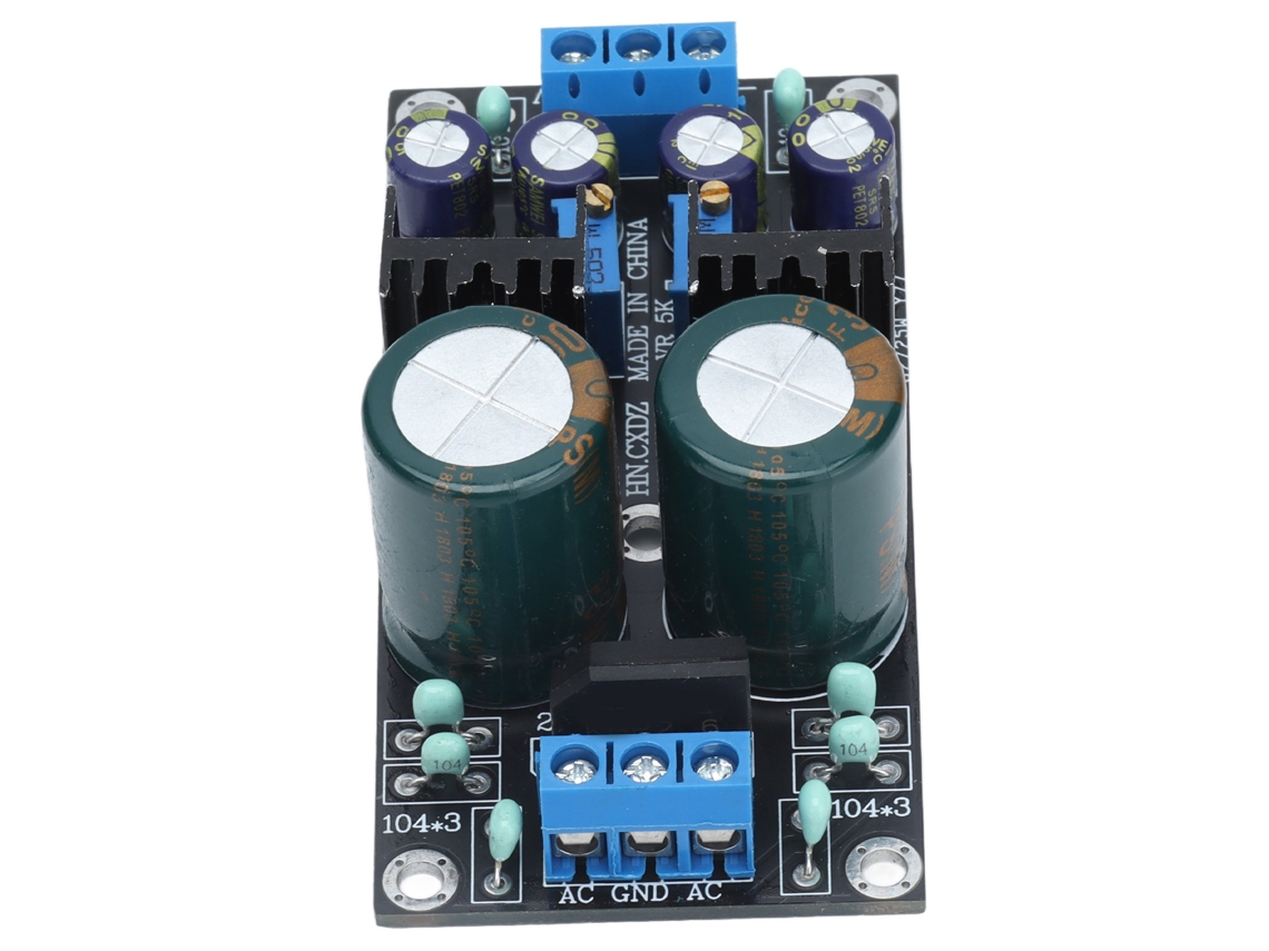 Módulo regulador de voltaje ajustable, placa de alimentación CA 10-24 V a CC 1,25 V-30 V LM317 LM337