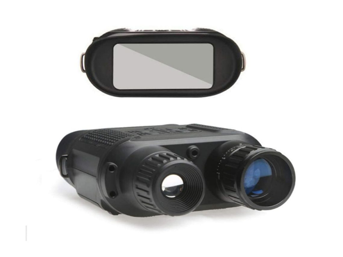 Binoculares de visión nocturna, gafas de visión nocturna, alcance de visión nocturna infrarroja de 400 m, imagen de alta definición 1080p Yizhood (negro)