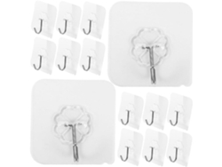 Juego De 40 Ganchos Adhesivos Transparentes Para Colgar Abrigos En La Pared (no Se Necesitan Clavos).