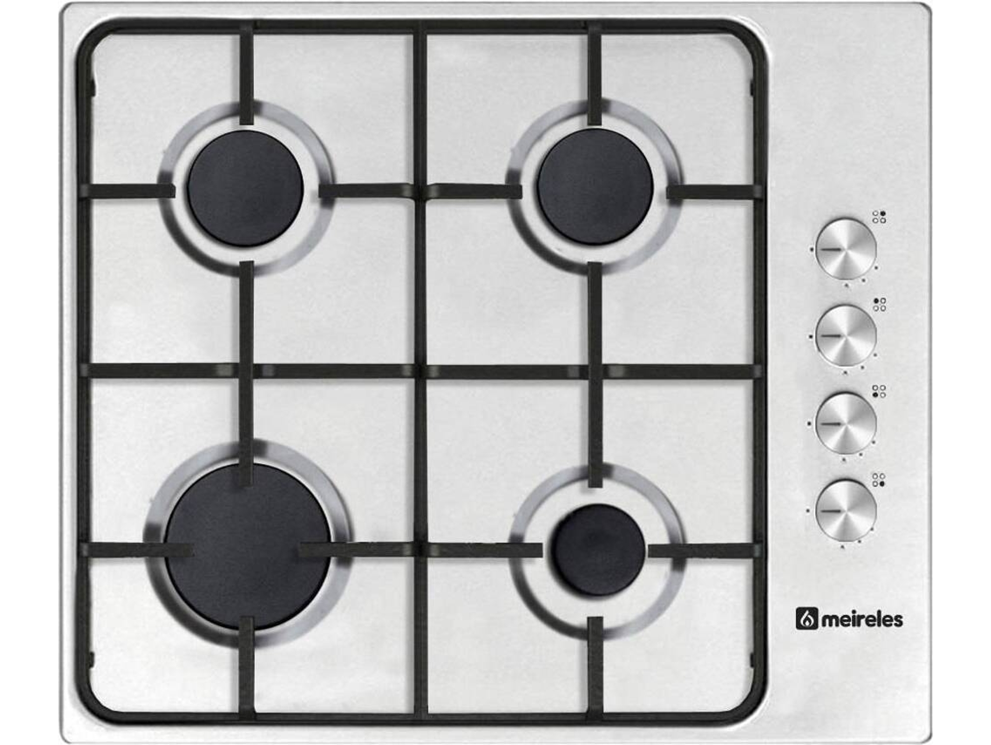 Placa de Gas MEIRELES MG 3640 X (Gas Natural - 58.5 cm - Inox)