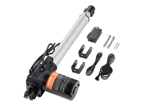 VEVOR 24V 10 pulgadas 0.98/s 220lbs/1000N kit de actuador lineal con protección IP44