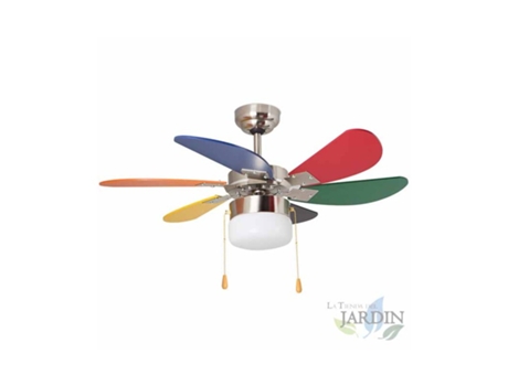 Ventilador de Techo ORBEGOZO 6 Palas Multicolor 3 Velocidades