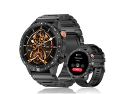 Smartwatch Ak57 Pantalla Grande Amoled De Alta Definición De 1.43 Pulgadas Soporta Llamadas Bluetooth Negro Yizhood