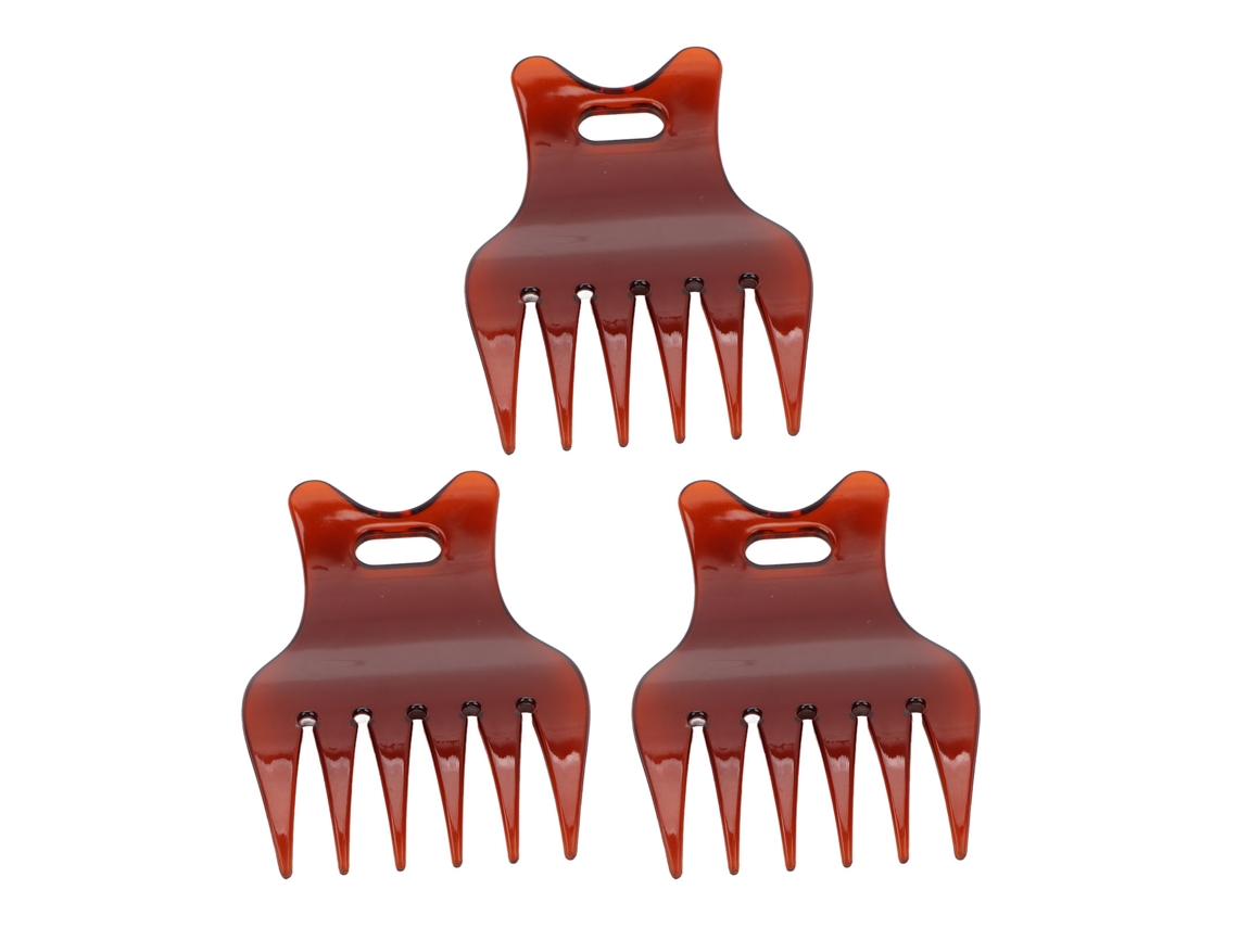 Peine De 3 Piezas Con Dientes Anchos Para Desenredar El Cabello, Estilo Salón Y Uso Doméstico.