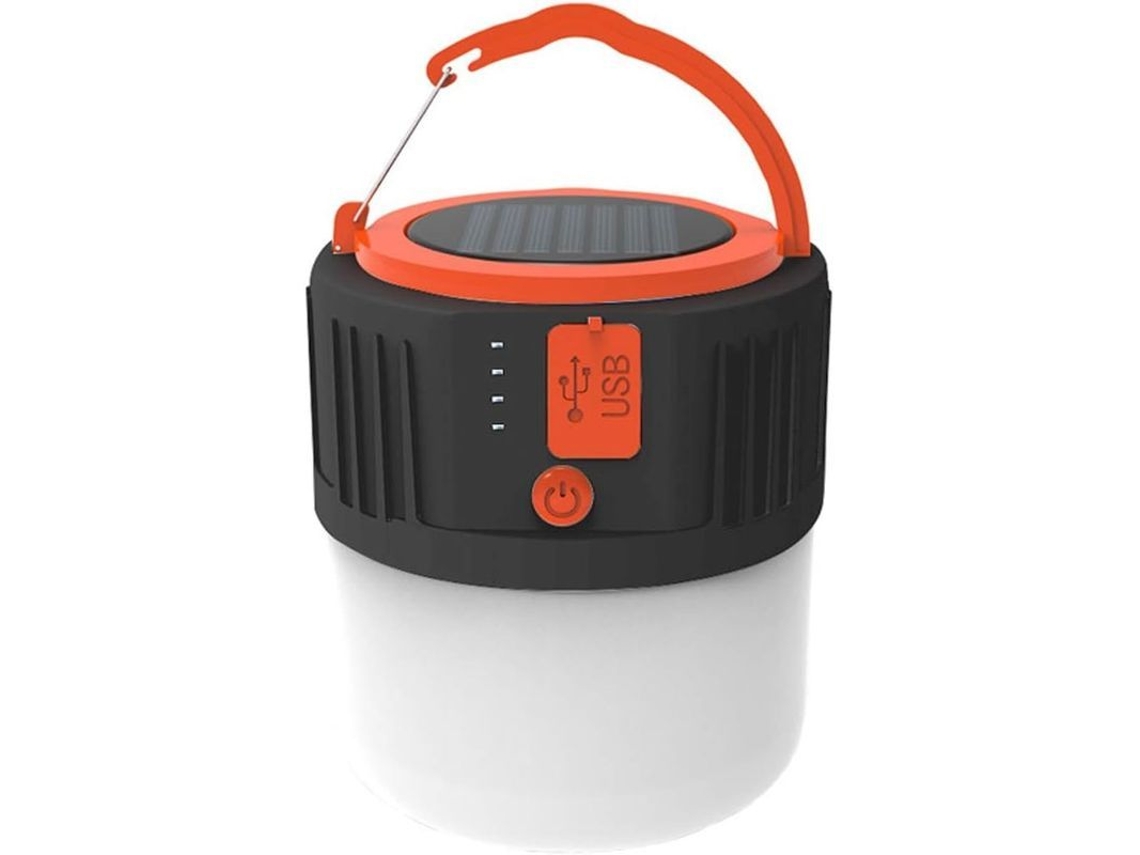 Linterna Solar De Camping 2025, Recargable Por Usb, Resistente Al Agua, 5 Modos De Luz Y Batería Externa.