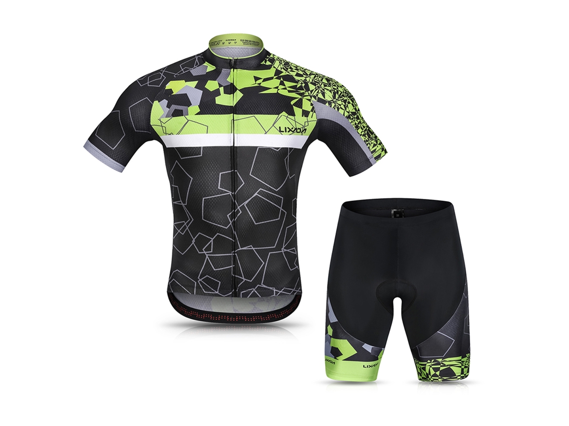 Conjunto De Maillot De Ciclismo Para Hombre Con Calzoncillos De Manga Corta Con Espuma De Gel Transpirables Y De Secado Rápido.