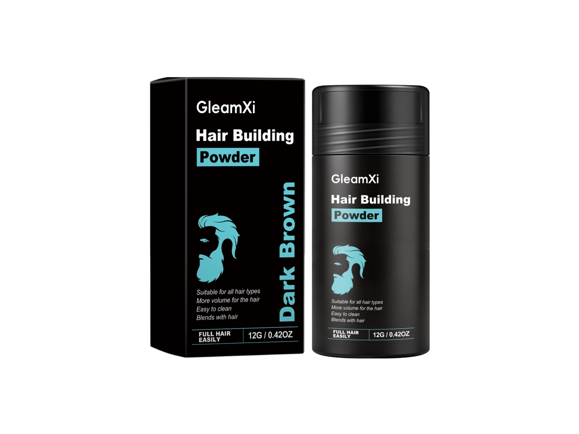 Polvos esponjosos de color marrón oscuro para la línea del cabello