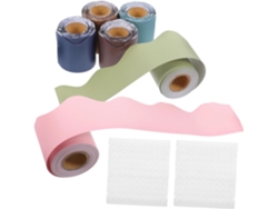 6 Rolos De Borda Ondulada Para Decoração De Parede, Quadro Branco E Material Escolar Com Pontos Adesivos.