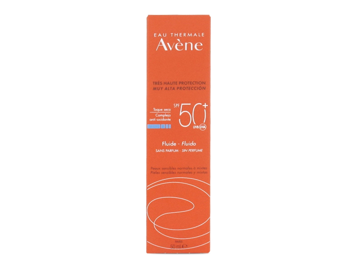 Protector Solar AVENE Solar Fluído SPF50+ Sem Perfume (50 ml)