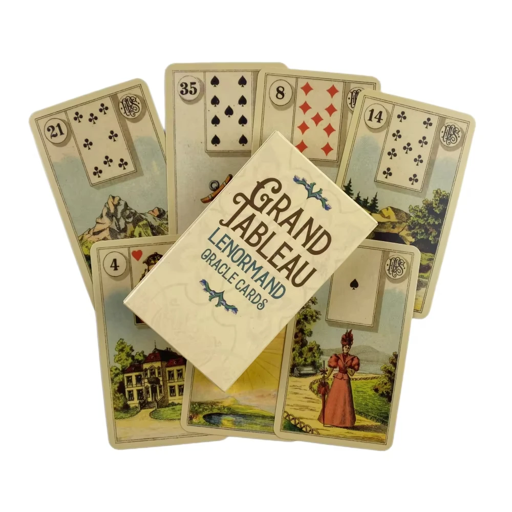 36 Cartas De Juego De Arte A Todo Color Para La Lectura Del Tarot