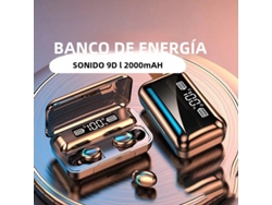 Auriculares Deportivos Estéreo Inalámbricos Bluetooth 5.3 Hifi A Prueba De Agua, Micrófono Y Estuche De Carga, Cancelación De Ruido.