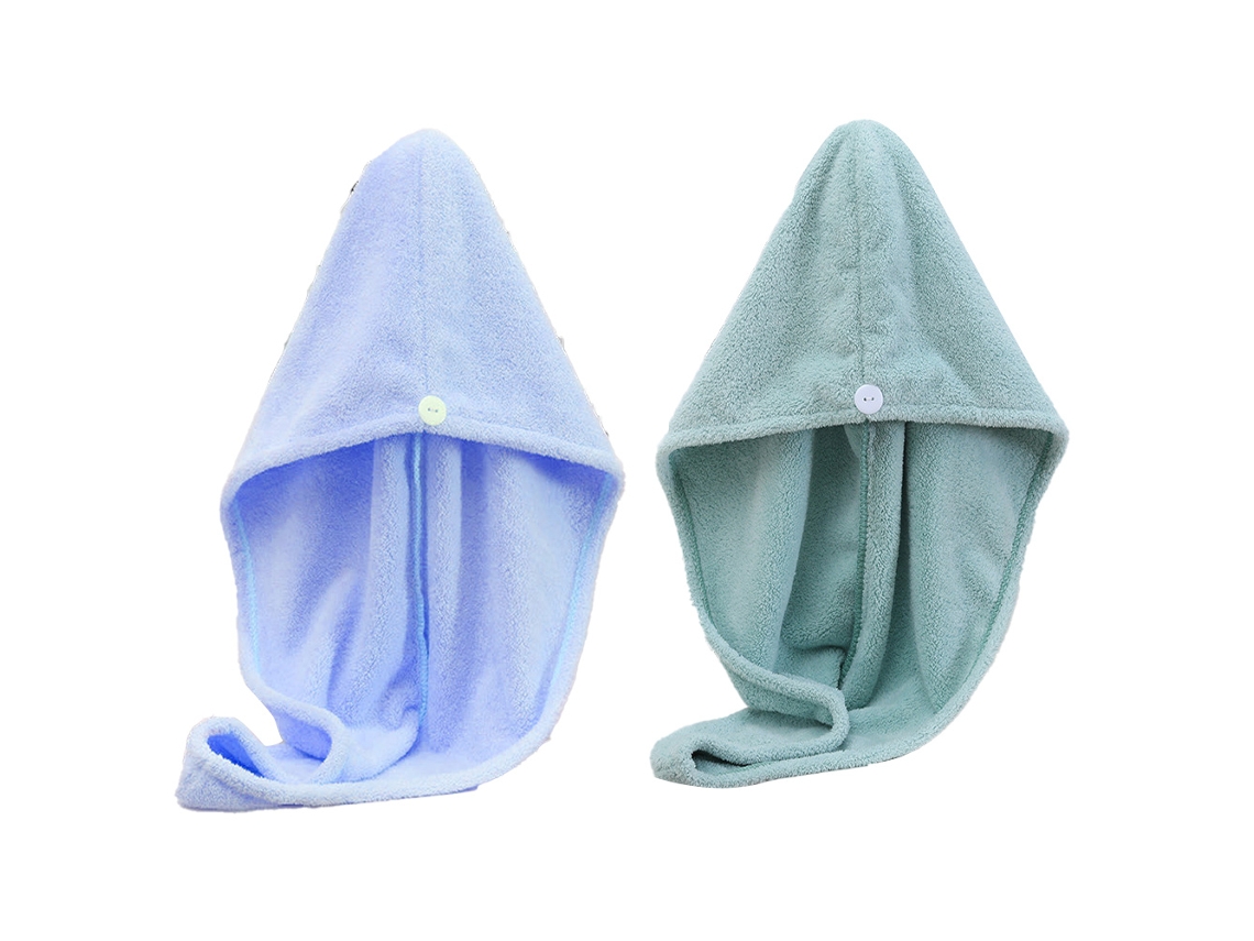 Wrap Toalla De Cabello De Microfibra Para Mujeres, 2 Pack, Absorbente Quick Magic Hair Dry Turbante