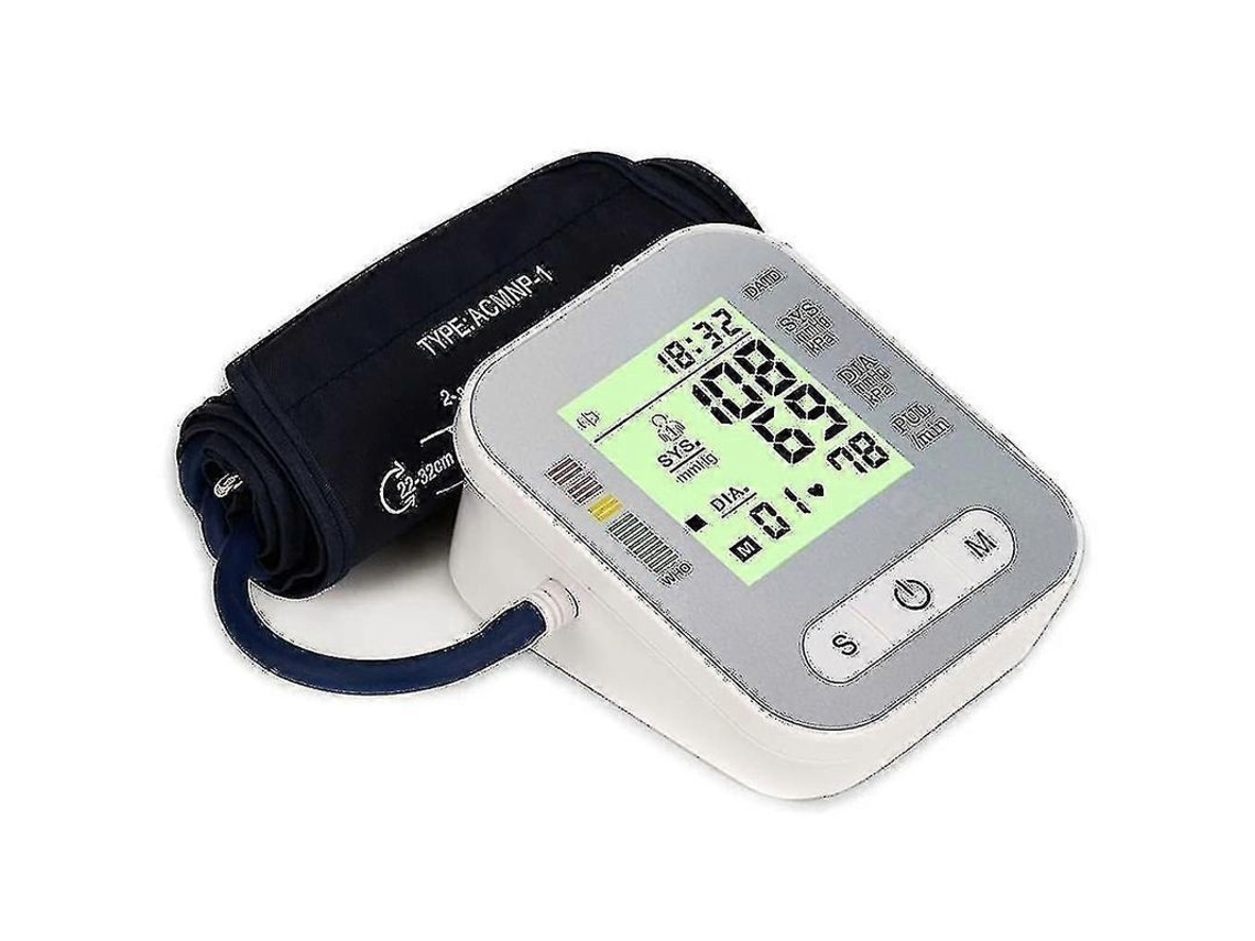Monitor De Presión Arterial Digital Automático Con Brazalete Ajustable Y Función De Memoria Para Uso Doméstico Y De Viaje.