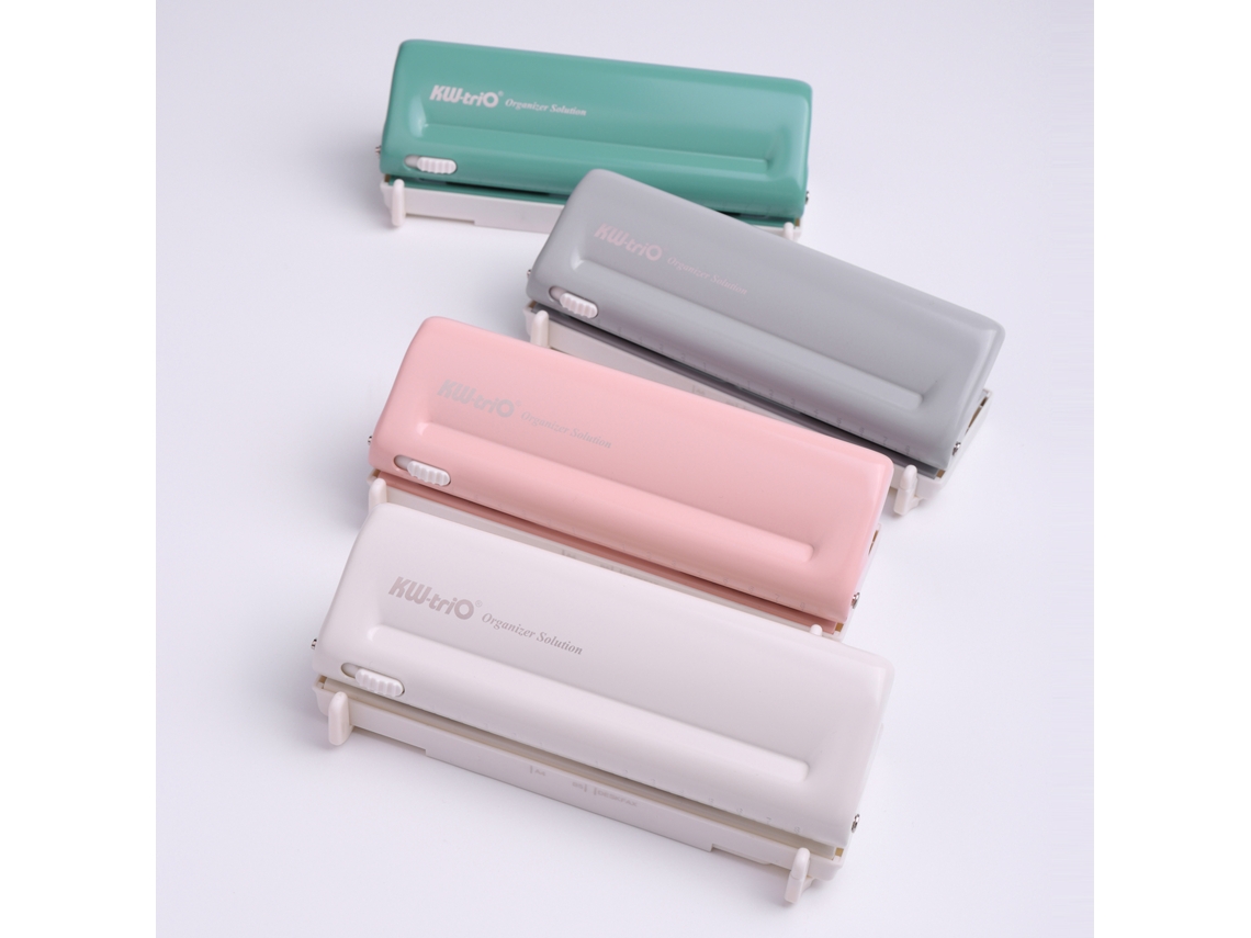 Perforadora De 6 Agujeros Ajustable Para Papel A4/a5/a7/b5, Capacidad 10 Hojas