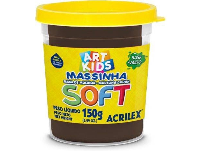 Plastilina ACRILEX Soft Marrón 150 g (Edad Minima: 3 años)