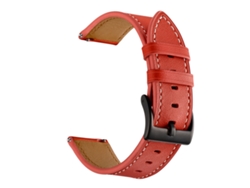 Bracelete Para Samsung Galaxy Watch (46mm) - Couro - Vermelho