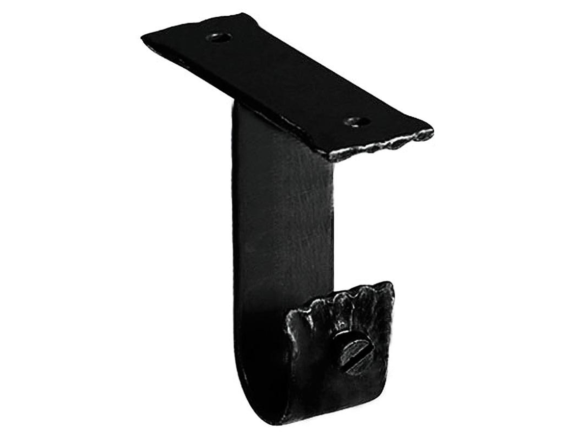 Soporte techo forja ø 28 mm. negro juego 2 piezas