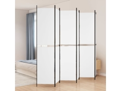 Separador LOVELY HOME con 6 Paneles de Tela Blanca (300 x 220 cm)