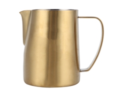Taza De Café Con Leche De 600 Ml, Acero Inoxidable 304, Golden Swan, Acabado Mate, Jarra Para Espumar Leche.