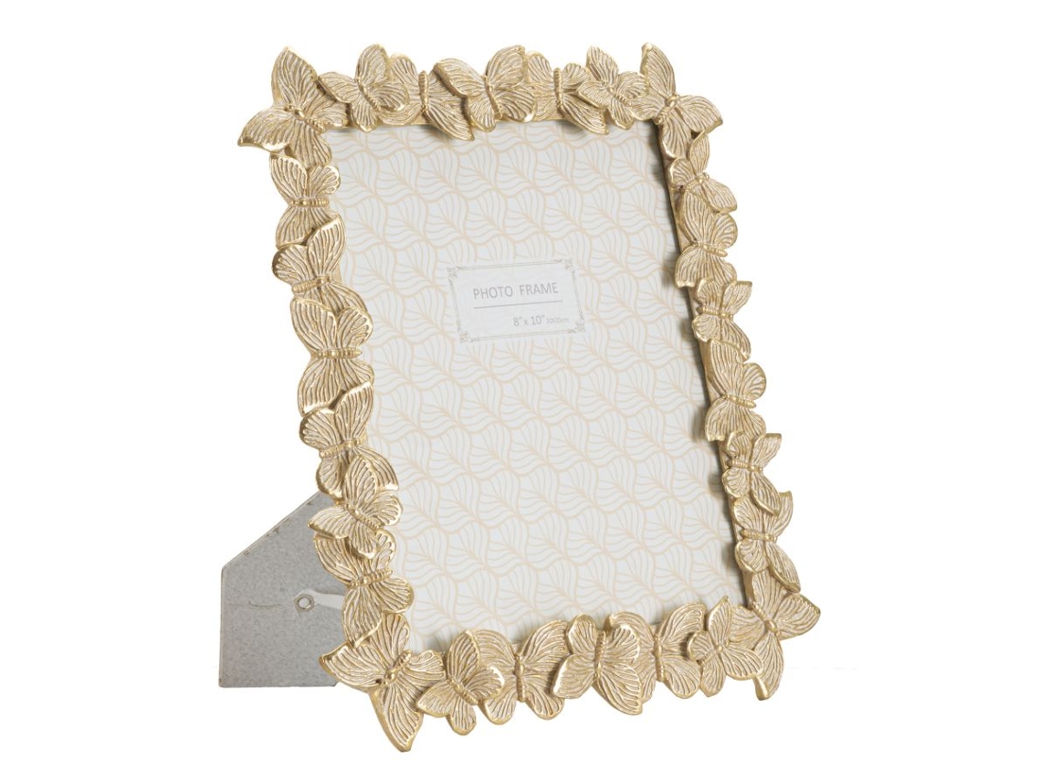 Marco De Fotos Farfalle Glod Cm 27,5x2,6x32,5 (tamaño De La Foto Interior Cm 20x25) Unico / Oro
