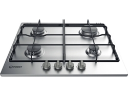 Placa de Gas INDESIT THP 642 IX I (Gas Natural - 59 cm - Inox)