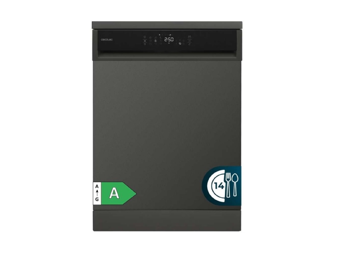 Lavavajillas Bolero Aguazero 6800 Dark A 60 cm, 14 Cubiertos, Motor Inverter Plus Duo Cecotec