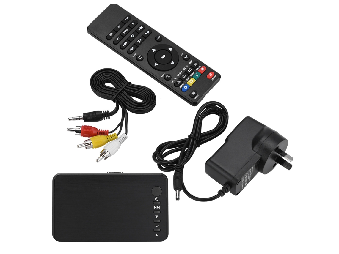 Reproductor De Audio Y Vídeo Hd Con Interfaz Multimedia 1080p Y Mando A Distancia Por Infrarrojos.