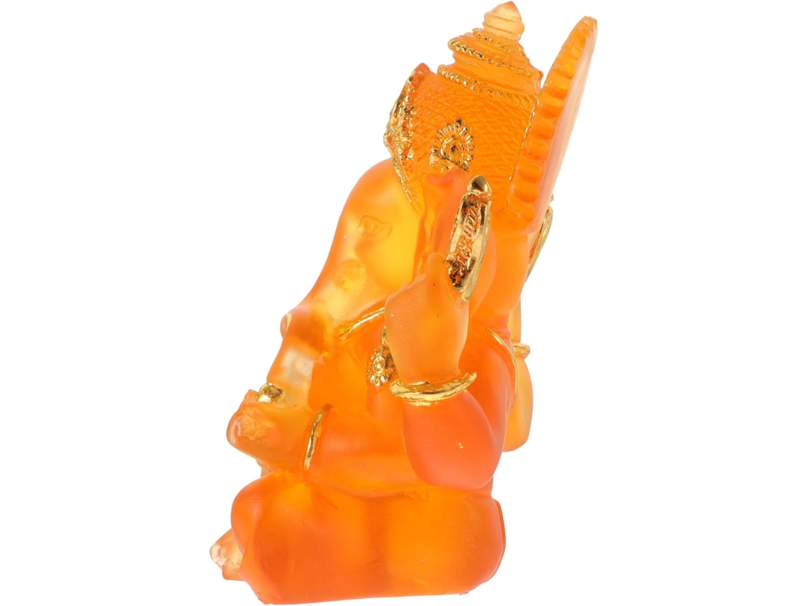 Estatua Elefante Meditativa Adorno Piedra Ligera Fácil Manejar Atraer Suerte Bendiciones Decoración Oficina