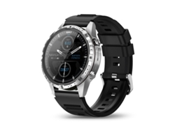 Reloj inteligente con pantalla TFT de 1,6 pulgadas, monitor de oxígeno en sangre, frecuencia cardíaca y llamadas Bluetooth (negro)