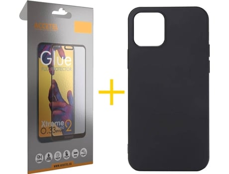 Kit Funda + Protector de Pantalla Apple iPhone 11 SKYHE Full Liso (Negro)