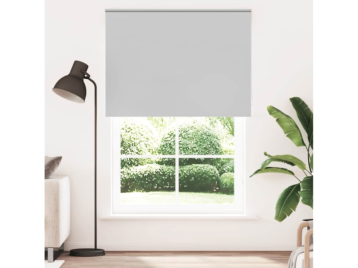 Maison Exclusive - Estor Enrollable Opaco Gris Claro 165x210 Cm Tela Ancho 161,6cm