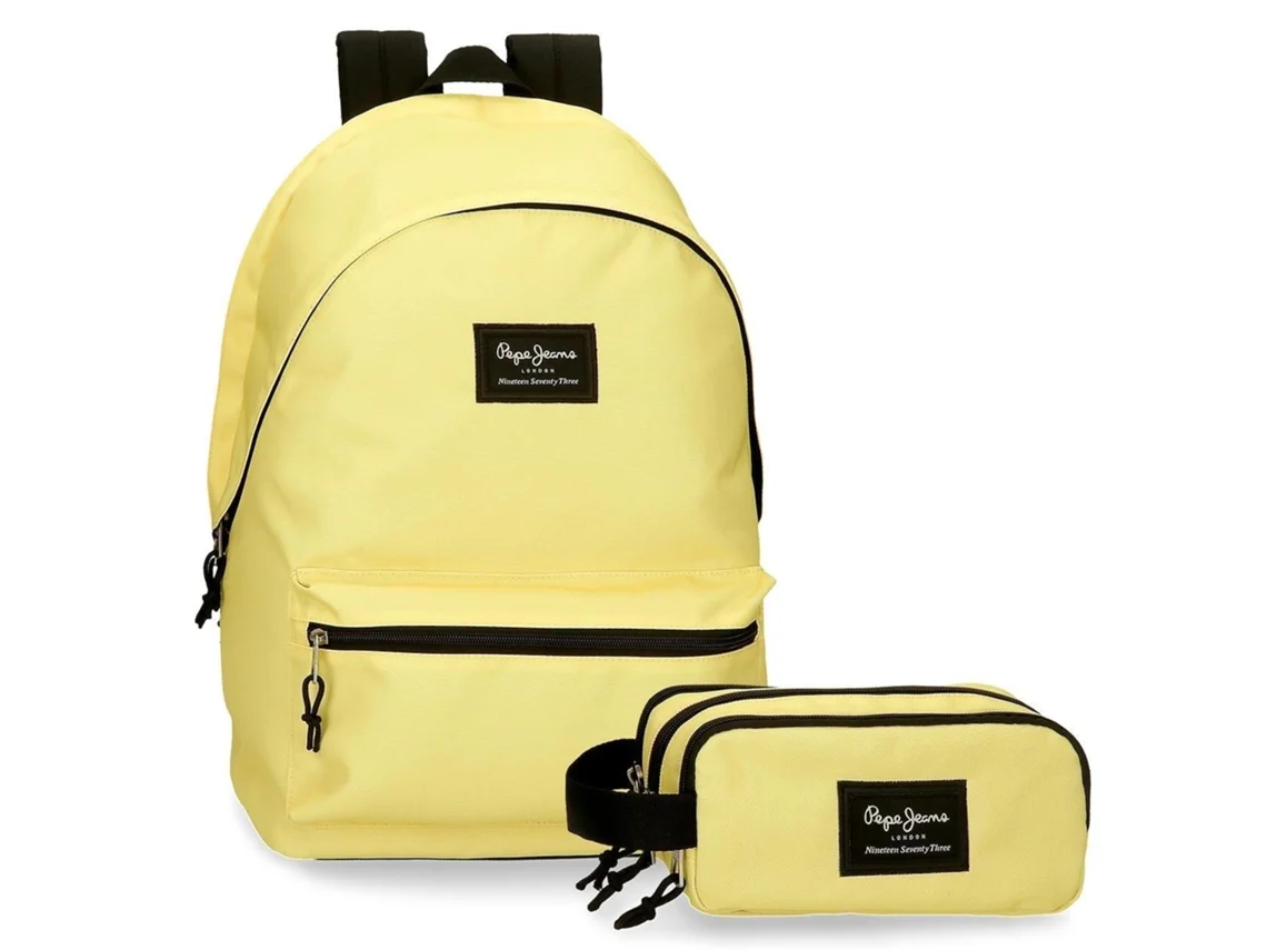 Mochila Escolar Poliéster Aris Colorful Amarillo PEPE JEANS