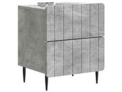 Maison Exclusive - Armario De Noche 2 Pcs Gris Hormigón 43 X 34,5 X 49,5 Cm