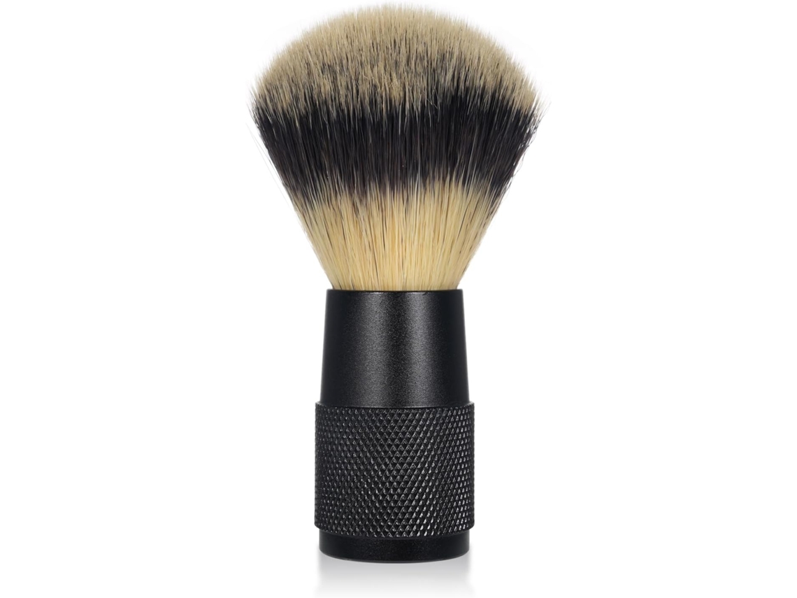 Cepillo para barba SFUSHOS para hombre con cerdas suaves y ergonómicas.